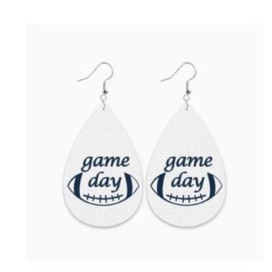 Teardrop game day earrings